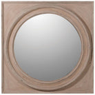 Round Mirror Square Frame - 100cm x 100cm | Decorative Accessories | Mirrors | The Elms