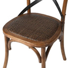 Dark Elm Steel X-back Dining Chair | Dining Room | Dining Chairs | The Elms