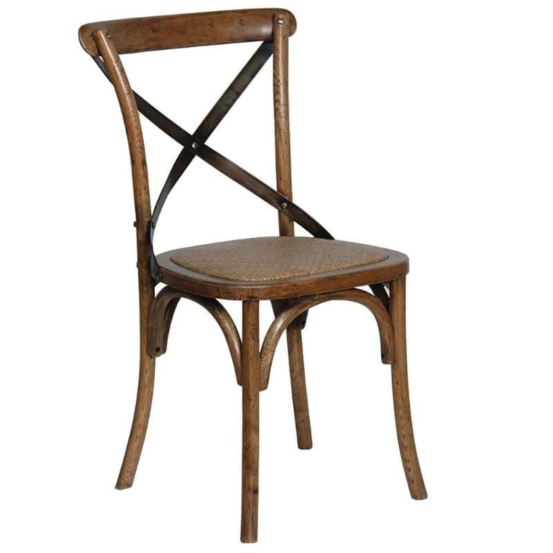 Dark Elm Steel X-back Dining Chair | Dining Room | Dining Chairs | The Elms