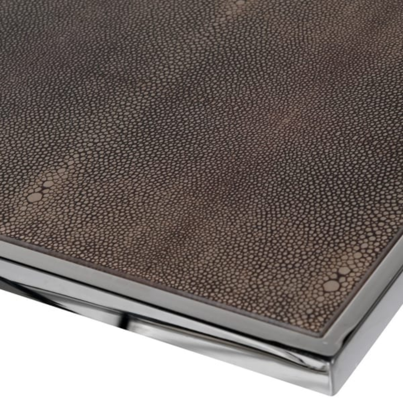 Set of 3 Stainless Steel Side Tables with Glass Top | The Elms