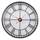 Lit Metal Round Roman Numerals Wall Clock | Home Decor | Decorative Accessories | The Elms