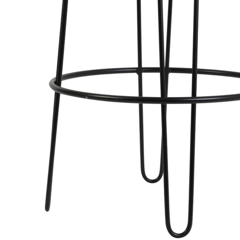 Alice Velvet Barstool - Blue and Black | Dining Room | Barstools | The Elms