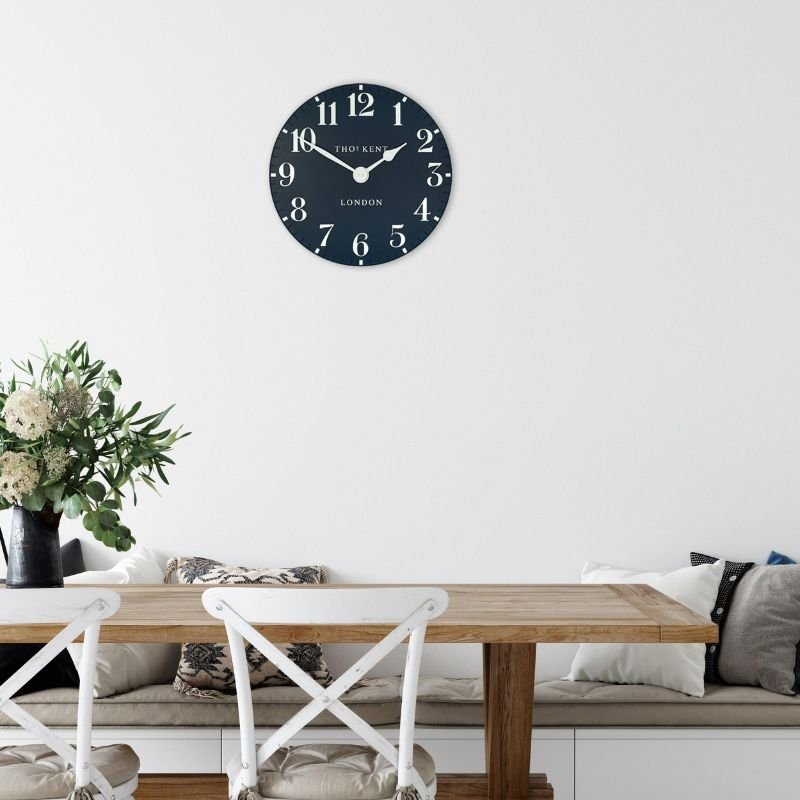 Arabic Ink Wall Clock - 12 inch | Wall Decor | Clocks | The Elms