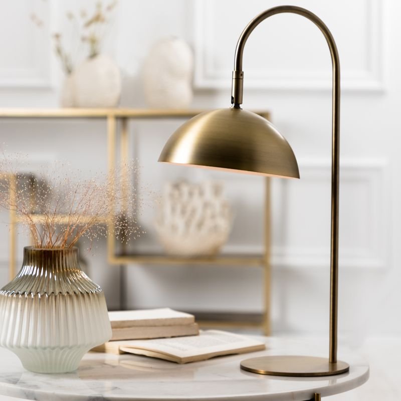 Jupiter Table Lamp - Antique Bronze - 28x20x51cm | Table & Desk Lamps | Desk Lamps | The Elms