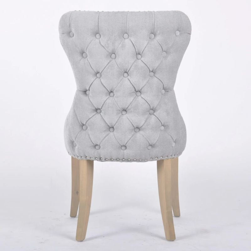 Guia Grey Button Back Dining Chair | Dining Chairs | Furniture | The Elms