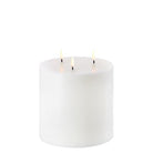 LED Triple Flame Pillar Candle - Nordic White - 15cm x 15cm | Fragrances | Candles & Diffusers | The Elms
