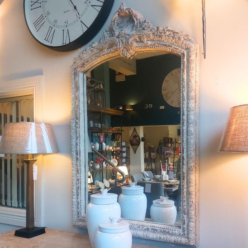 Distressed Arch Top Wall Mirror - 90cm x 145cm | Wall Decor | Mirrors | The Elms