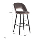 Luna Barstool - Stone | Dining Room | Barstools | The Elms