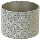 Luna Cream/Taupe Cylinder Lamp Shade - 30cm | Lighting Accessories | Lamp Shades | The Elms