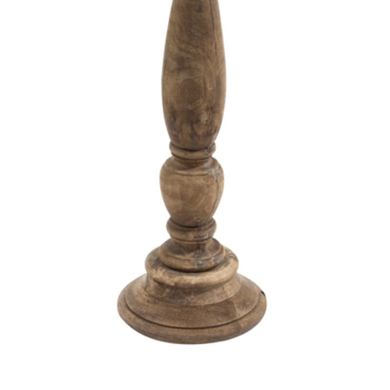 Bellini Lamp Base - Wood Weather Barn - 16x63 | Lighting & Lamps | Lamp Bases | The Elms