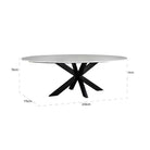 Lexington Oval Marble Dining Table | Dining Room | The Elms