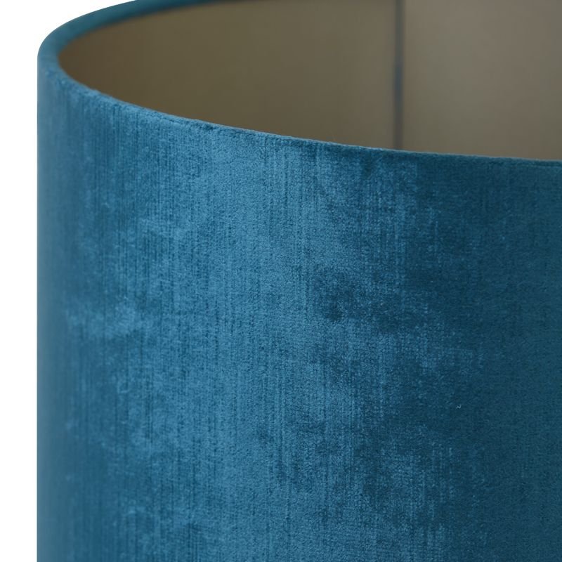 Livingo Cylinder - Gemstone Petrol - 30x30x21 | Shades & Bases | Lamp Shades | The Elms