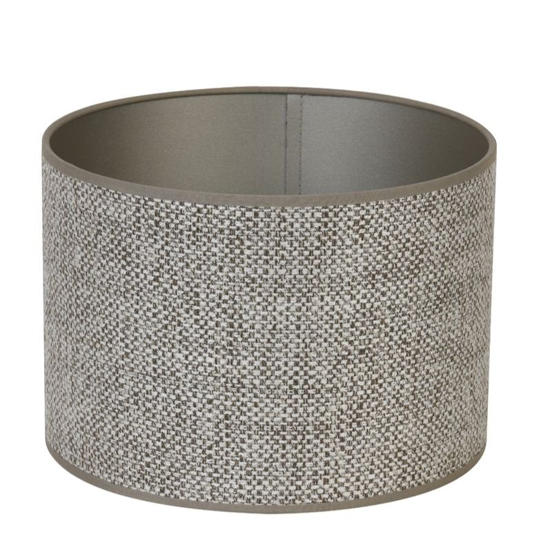 Livingo Cylinder - Saverna Brown Beige - 30x30x21 | Shades & Bases | Lamp Shades | The Elms