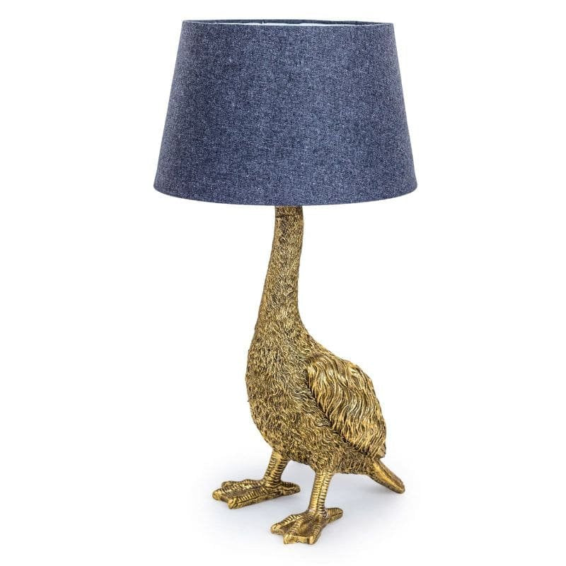 Goose Table Lamp with Grey Shade – 65cm | Lighting & Lamps | Lamp Bases | The Elms
