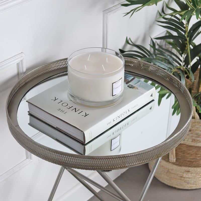 Claude Mirror Fold Up Side Table | Living Room | Coffee Tables & Side Tables | The Elms
