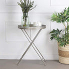 Claude Mirror Fold Up Side Table | Living Room | Coffee Tables & Side Tables | The Elms