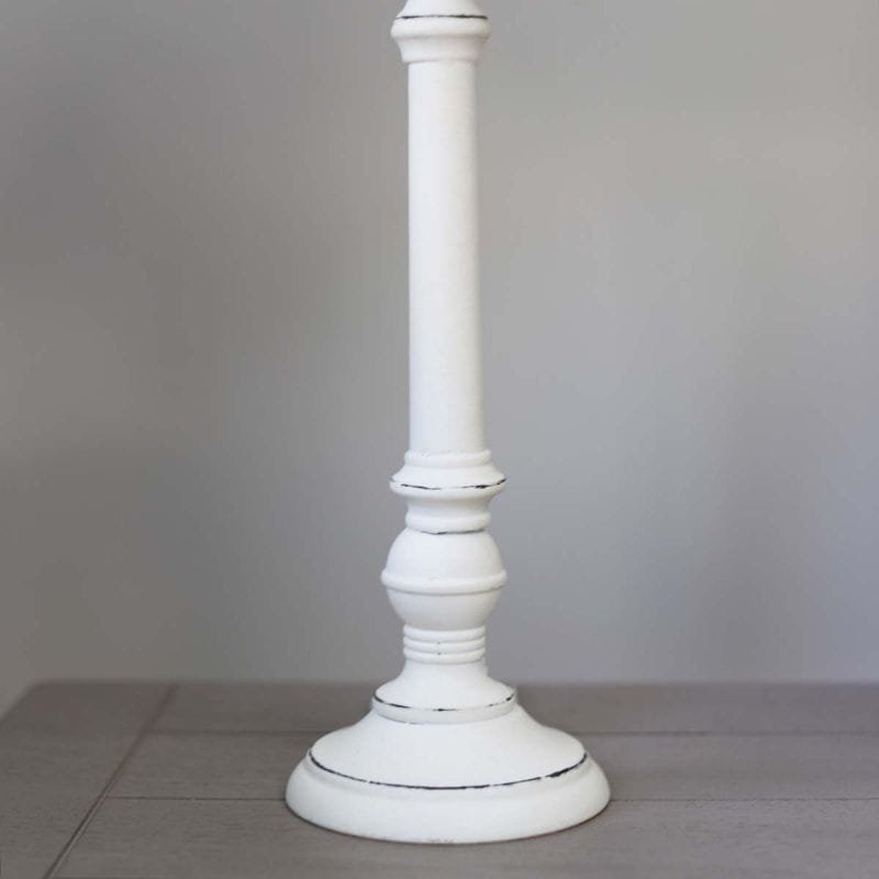 White Table Lamp with Dark Linen Shade | Lamps | Table Lamps | The Elms