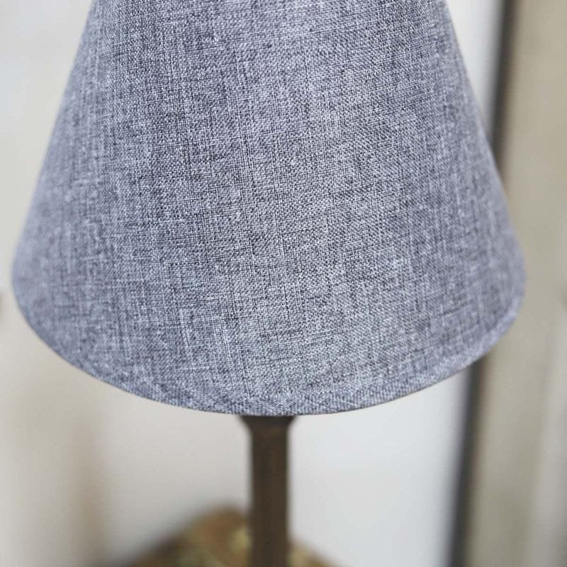 Bobby Dark Table Lamp with Grey Shade | Lamps | Table Lamps | The Elms