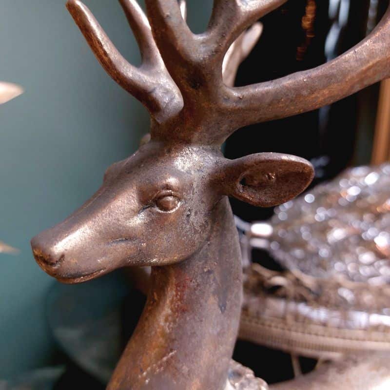 Antique Gold Reindeer | Christmas | Christmas Decorative Accessories | The Elms