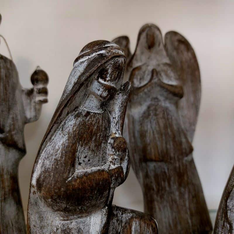 9 Piece Grey Nativity Set | Christmas | Christmas Decorative Accessories | The Elms