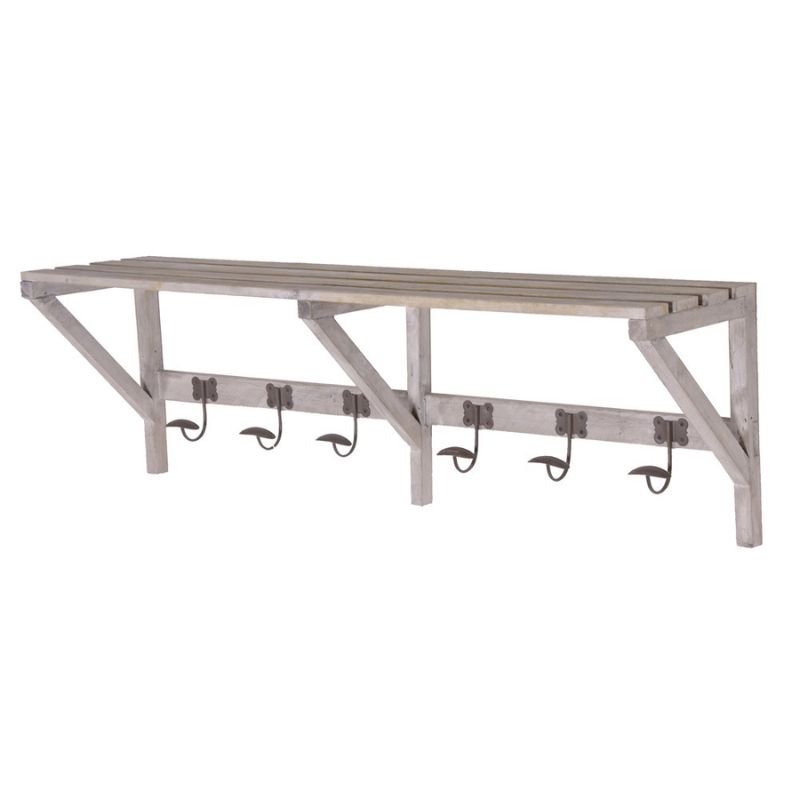 Wooden Shelf Coat Rack | Furniture | Display & Storage | The Elms