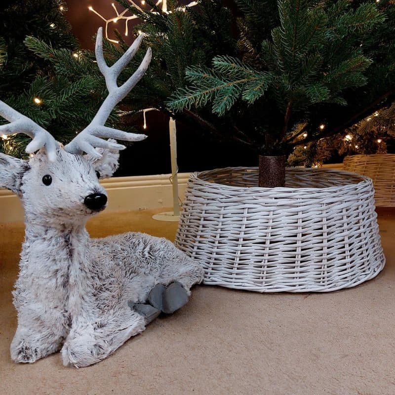 Small White Willow Tree Skirt | Christmas | Christmas Decorative Accessories | The Elms