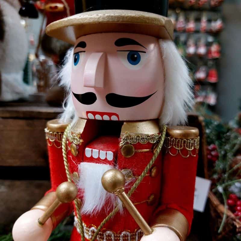 Red & Black Nutcracker | Christmas | Christmas Decorative Accessories | The Elms