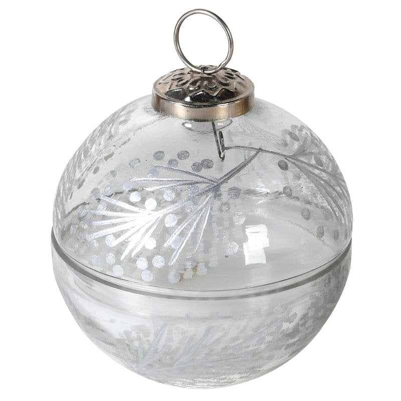 Silver Bauble Candleholder - Balsam & Cedar | Christmas | Christmas Candleholders | The Elms
