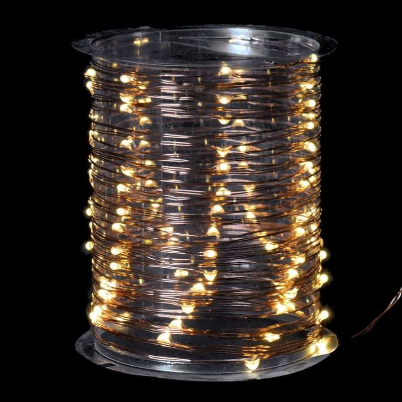100 Wire Lights - Copper - Battery Operated | Christmas | Christmas Lights | The Elms