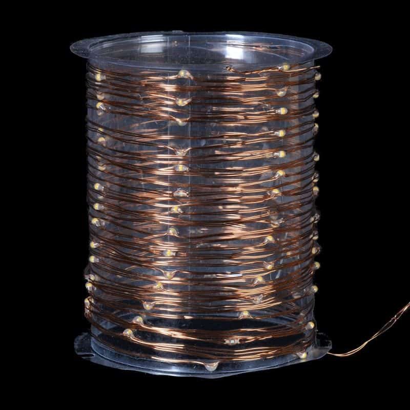 100 Wire Lights - Copper - Battery Operated | Christmas | Christmas Lights | The Elms