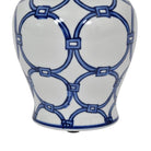 Blue Loops Handpainted Ginger Jar - Small | Sculptures & Ornaments | Ornaments | The Elms