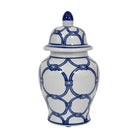 Blue Loops Handpainted Ginger Jar - Small | Sculptures & Ornaments | Ornaments | The Elms