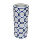Blue Loops Handpainted Umbrella Stand | Sculptures & Ornaments | Ornaments | The Elms