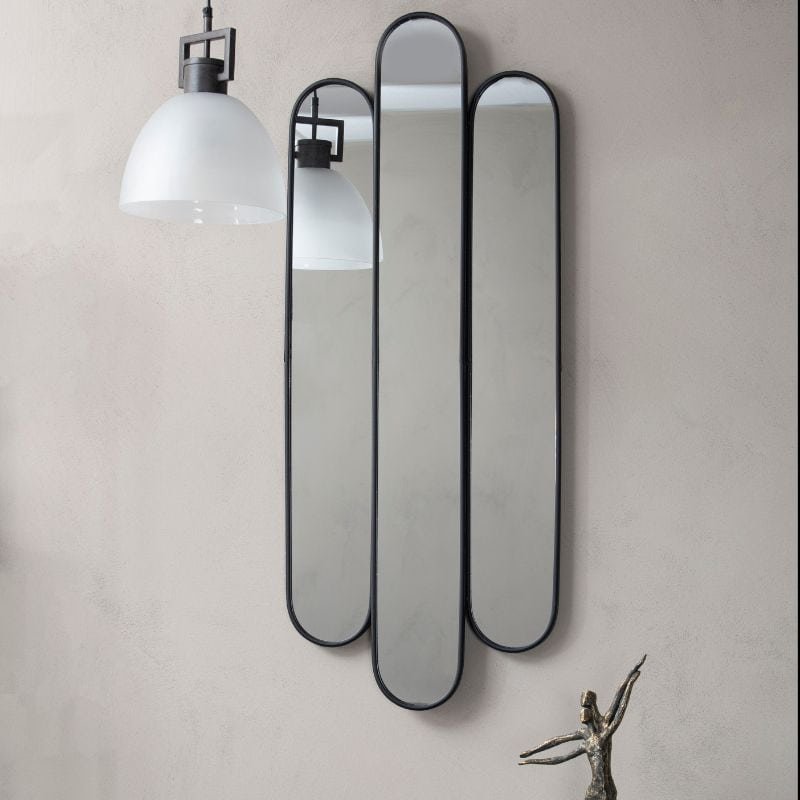 Logan Stacked Tall Oval Wall Mirror - 45cm x 116cm | Wall Decor | Mirrors | The Elms