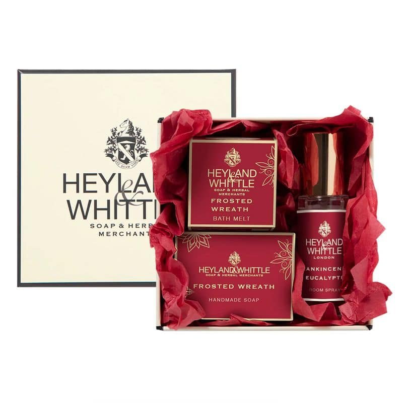 Festive Travel Box - Frankincense & Eucalyptus - Mini Soap, Bath Melt & Mini Room Spray | Fragrances | Candles & Diffusers | The Elms