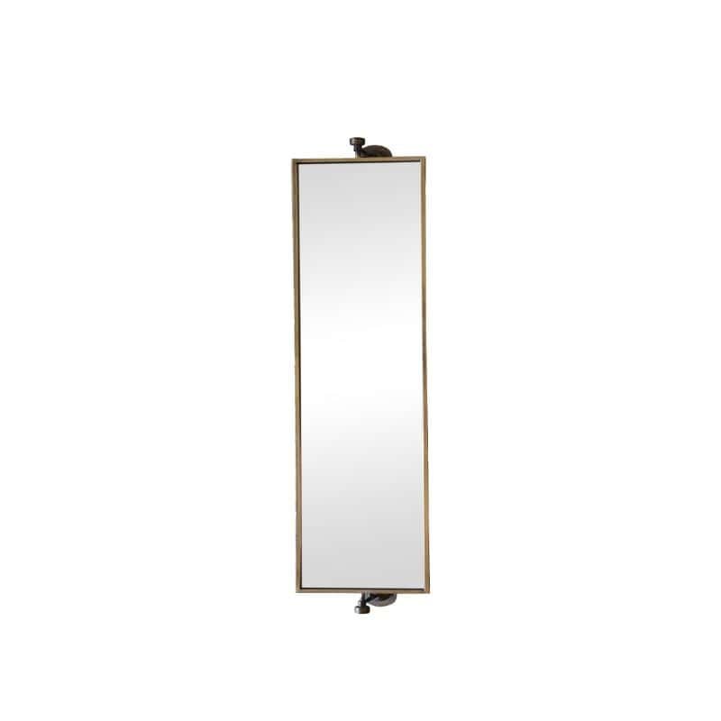 Wall Mirror - Antique Brass - 13cm x 71cm | Decorative Accessories | Mirrors | The Elms
