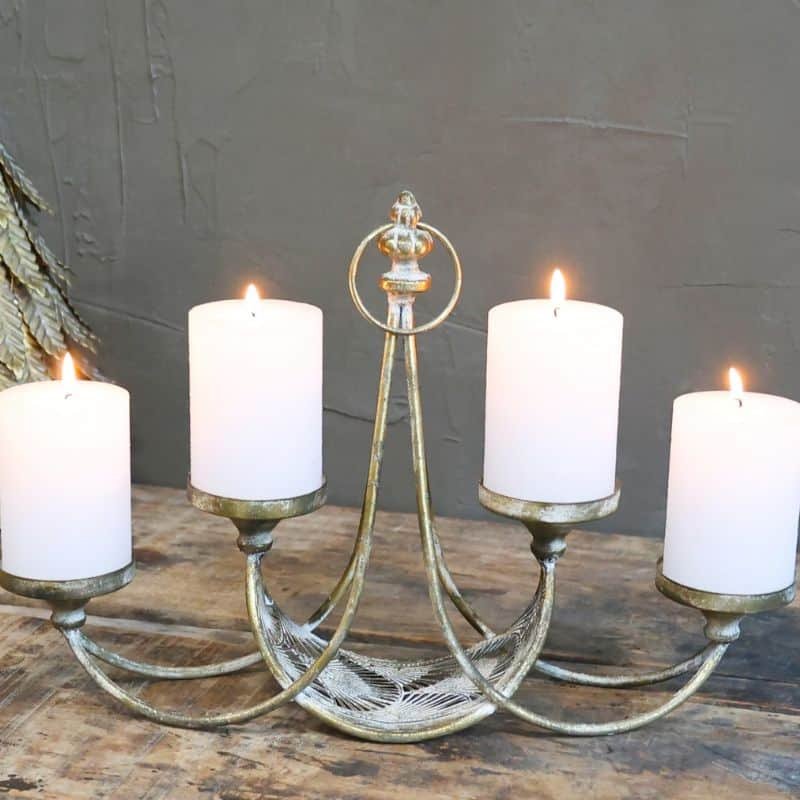 Vire Advent Candleholder - 43cm | Lighting Accessories | Hurricanes & Candle Holders | The Elms
