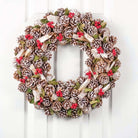 Natural Cone/Redberry Wreath - 48cm | Christmas | Christmas Wreaths | The Elms