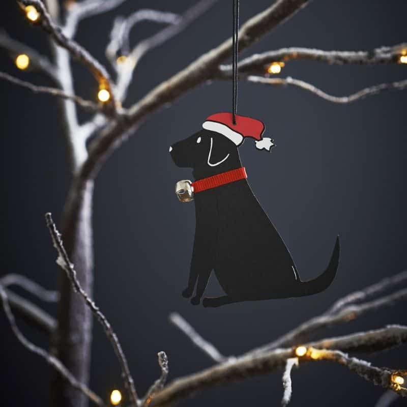 Dog Christmas Tree Ornament - Black Labrador | Christmas | Christmas Tree Decorations | The Elms