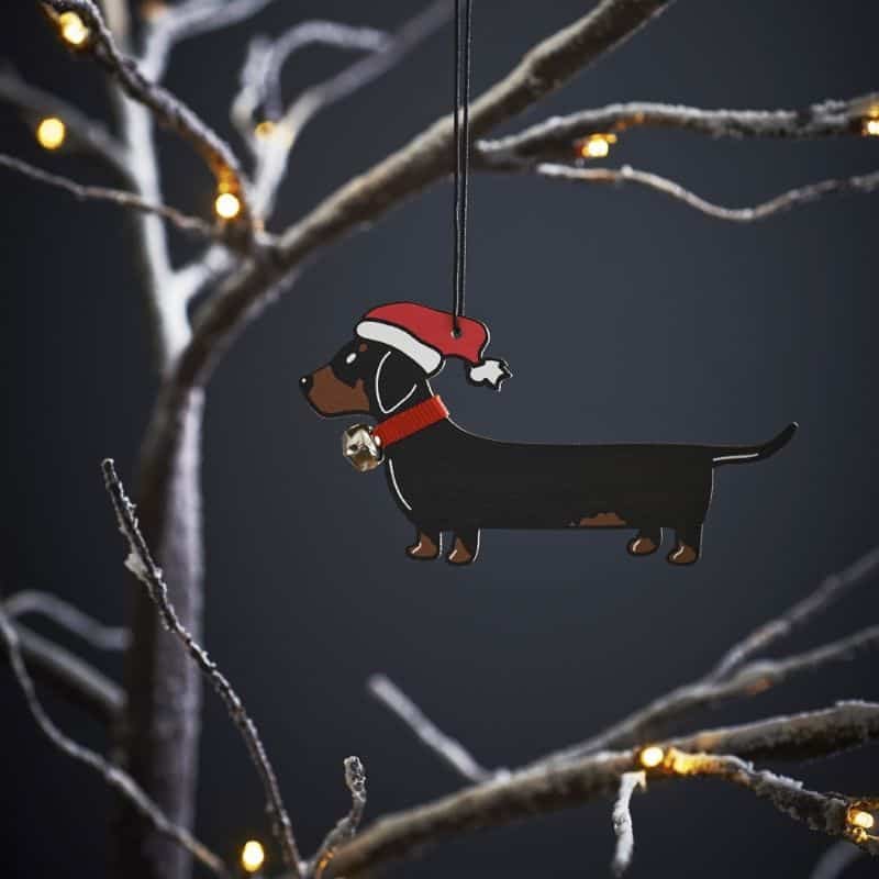 Dog Christmas Tree Ornament - Dachshund / Sausage Dog | Christmas | Christmas Tree Decorations | The Elms