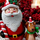 Stocking Hanger - Santa with Reindeer | Christmas | Christmas Decorative Accessories | The Elms