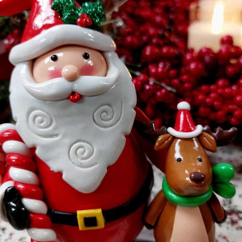 Stocking Hanger - Santa with Reindeer | Christmas | Christmas Decorative Accessories | The Elms