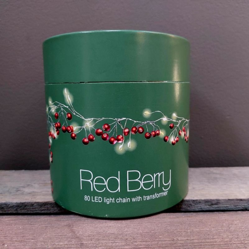 Garland Lights - Red Berry - Plug In | Christmas | Christmas Lights | The Elms