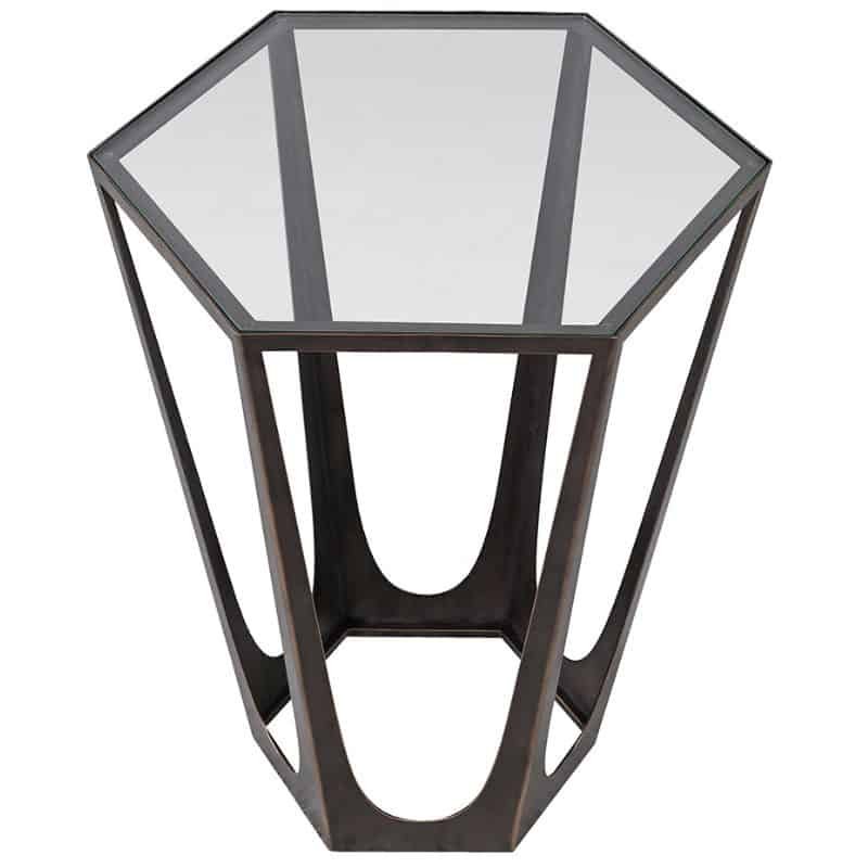 Catalan Hexagon Side Table - 47cm x 56cm | Living Room | Coffee Tables & Side Tables | The Elms