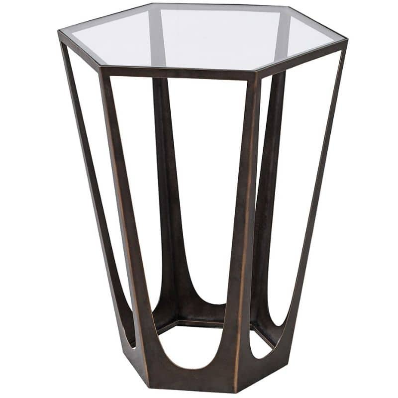 Catalan Hexagon Side Table - 47cm x 56cm | Living Room | Coffee Tables & Side Tables | The Elms