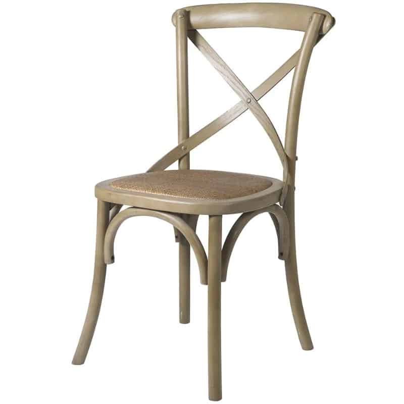 French Grey X Back Dining Chair | Dining Room | Dining Chairs | The Elms