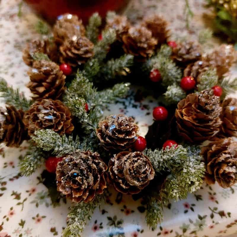 Candle Ring - Frosted Fir/Red Berry | Christmas | Christmas Candleholders | The Elms