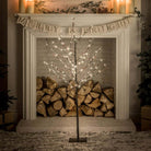 Snowy Twig Lit Tree with Berries - Warm White - 1.2m - Plug In | Christmas | Christmas Lights | The Elms
