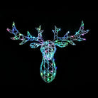 Woburn Colour Changeable Lit Stag - Multicolour - 1.4m - Plug In | Christmas | Christmas Lights | The Elms