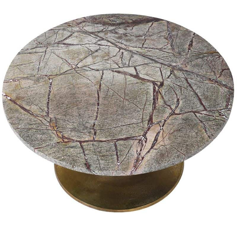 Green Forest Marble Coffee Table - 75cm x 75cm x 40cm | Living Room | Coffee Tables & Side Tables | The Elms